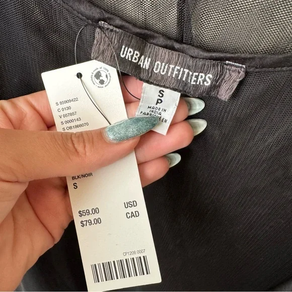 UO Everly Mesh Midi Slip Dress NWT - Picture 5 of 7